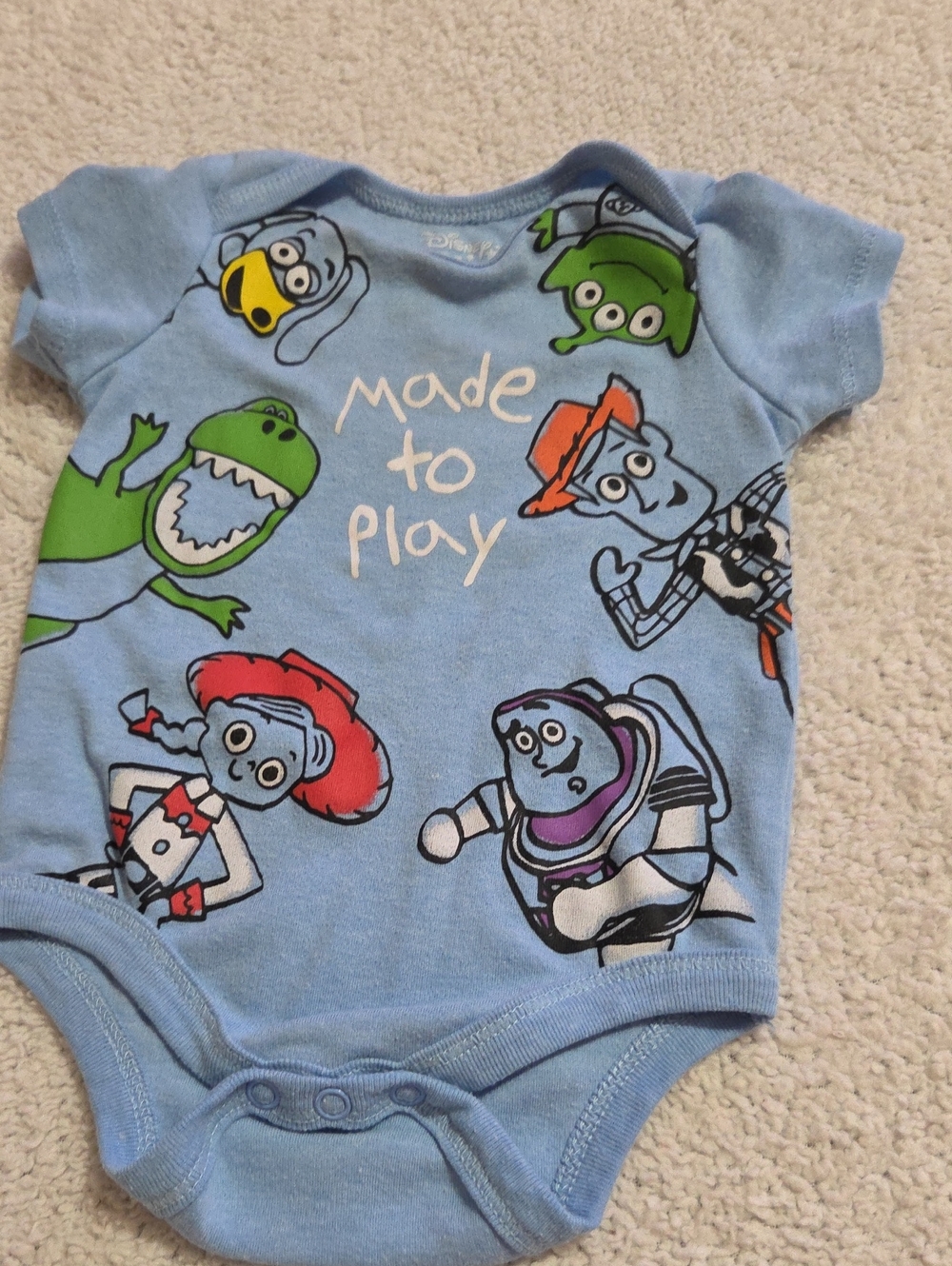 DISNEY BABY TOY STORY ONESIE